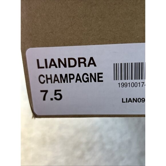 Steve Madden Liandra Platform Block Heel Champagne/Gold Retro 70's New SZ 7,5 - Picture 8 of 8